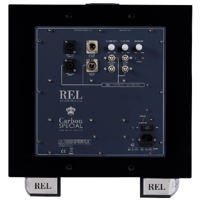Caisson de basses spécial carbone Rel Acoustics 1000 W carbone