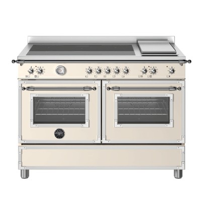 Bertazzoni her125i2eavt 120 cm elfenbeinfarbener Induktionsherd für die Arbeitsplatte