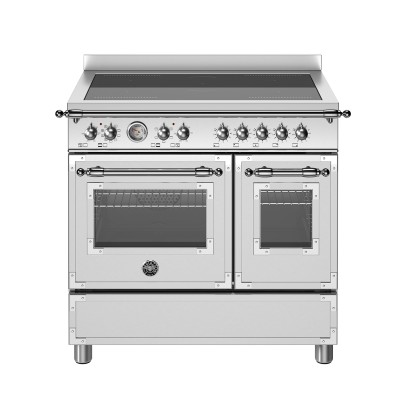 Bertazzoni her95i2ext 90cm stainless steel induction countertop cooker
