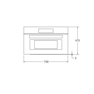 Bertazzoni f30promwlxt 70cm ze stali nierdzewnej do zabudowy w kuchence mikrofalowej