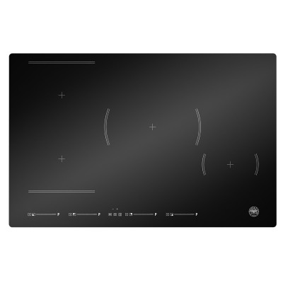 Bertazzoni p784i1m30nvs 80cm induction hob glass ceramic black