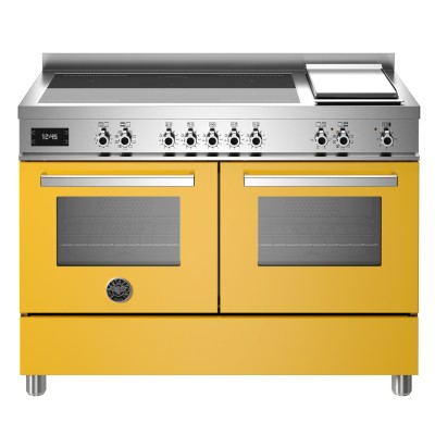 Bertazzoni pro125i2egit cuisinière à induction 120 cm jaune