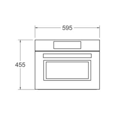Bertazzoni FMOD4077MTB1 Wbudowana kuchenka mikrofalowa, wysokość 45 cm, kolor czarny