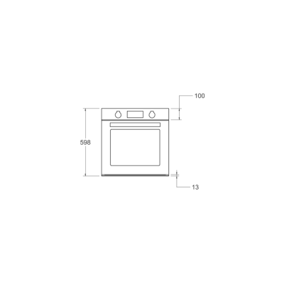 Bertazzoni fmod6115vlb2 60cm built-in oven, black