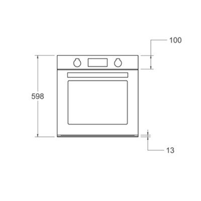 Horno combinado de vapor pirolítico de empotrar Bertazzoni fmod6117ctb1 de 60 cm