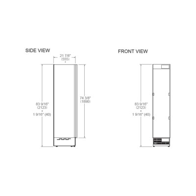 Bertazzoni rfz45s5fpls built-in freezer 45 cm h 212