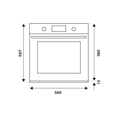 Bertazzoni f6011modvlnc 60cm built-in combi steam oven, carbon