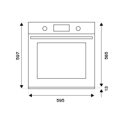Bertazzoni f609proesn 60cm wbudowany piekarnik wielofunkcyjny carbon