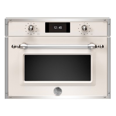 Bertazzoni f457hervtax forno vapore compatto incasso 60 cm avorio - inox
