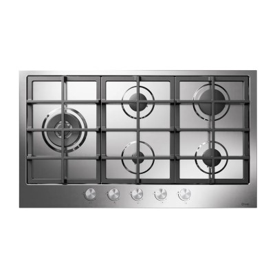 Plaque de cuisson à gaz en acier inoxydable Ilve hcs90sck 90 cm
