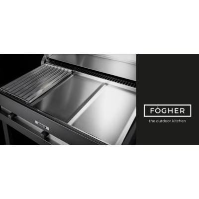 Fògher fga 750 fo barbecue with legs 80 cm black