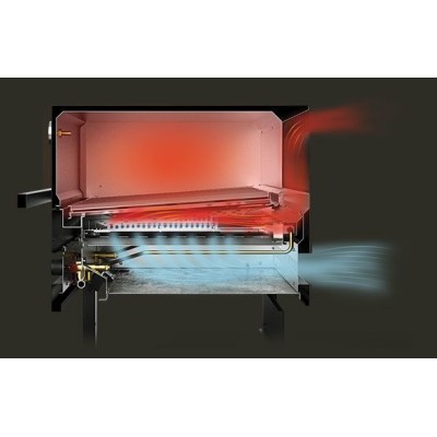 Fògher fga 500 fo fks 004 barbecue su carrello 105 cm nero