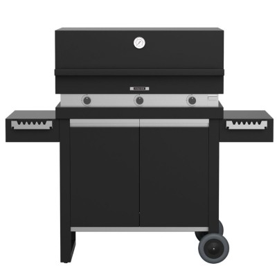 Fògher fga 750 fo fks 006 barbecue su carrello 130 cm nero