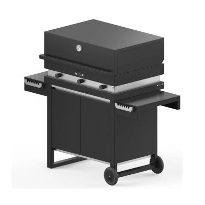 Fògher fga 750 fo fks 006 Grill auf Wagen 130 cm schwarz