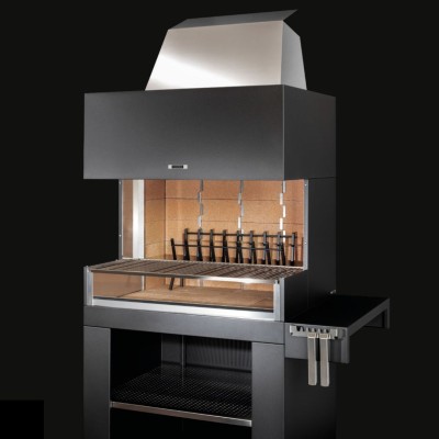 Fògher fpp 950 fks 009 fireplace - grill with trolley 123 cm