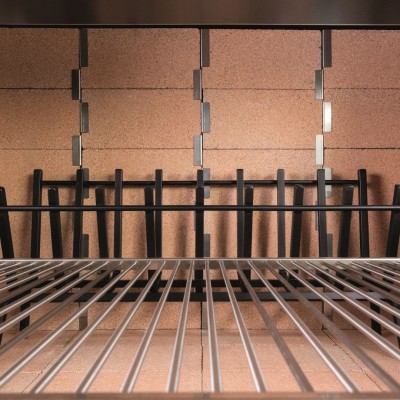 Fògher ffp 950 fks 011 cheminée - grille avec pieds de chariot et carénages 95 cm