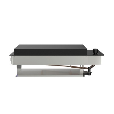 Fògher fgb 500 Barbacoa empotrable con tapa 70 cm negra