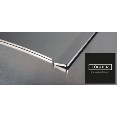 Barbecue encastrable avec couvercle Fògher fgb 750 96 cm noir
