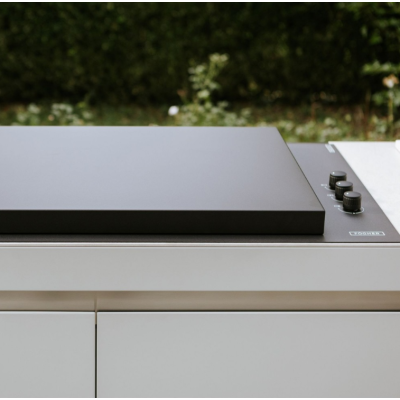 Barbecue encastrable avec couvercle Fògher fgb 750 96 cm noir