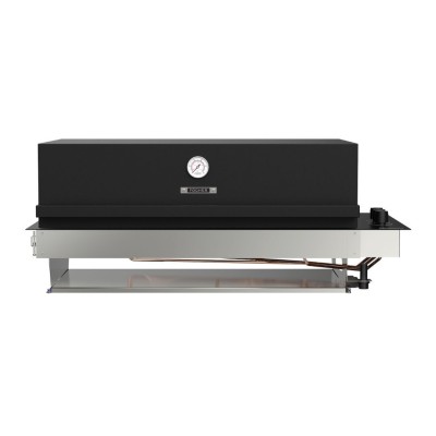 Barbecue encastrable Fògher fgb 750 fo avec couvercle 96 cm noir