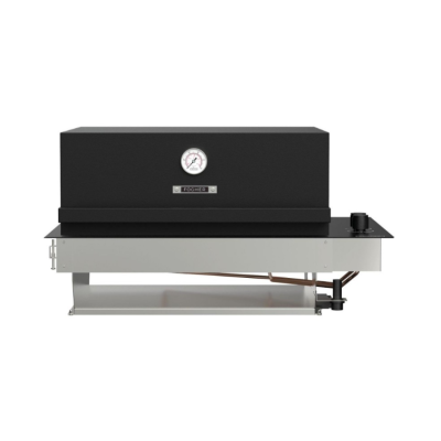 Fògher fgb 500 fo Barbecue coperchio da incasso 70 cm nero
