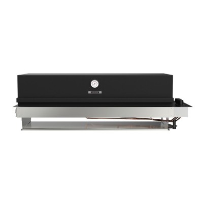 Fògher fgb 1000 fo Barbacoa con tapa empotrada 120 cm negra