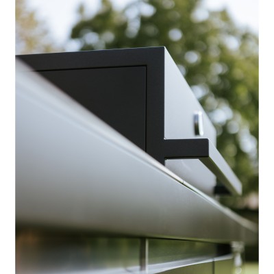 Fògher Agher Außenküche Monoblock 240 cm Obsidian