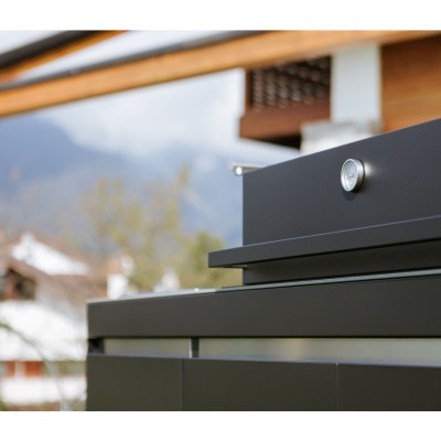 Fògher Agher Außenküche Monoblock 240 cm Obsidian