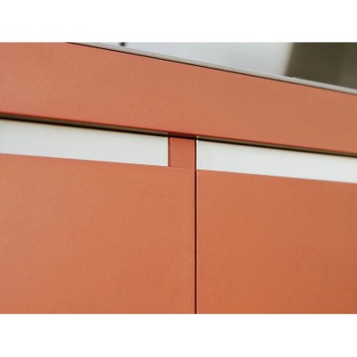 Fògher Agher Außenküche Monoblock 240 cm Siena Earth