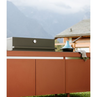 Fògher Agher Außenküche Monoblock 240 cm Siena Earth