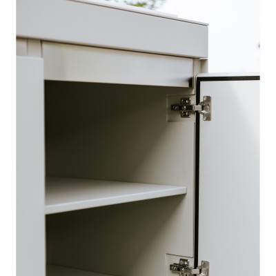 Fògher Agher Außenküche Monoblock 240 cm Material Seide
