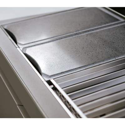 Fògher Agher Außenküche Monoblock 240 cm Material Seide