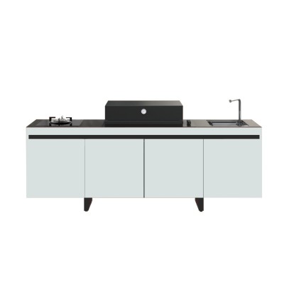 Fògher Agher Außenküche Monoblock J.Bastianich 240 cm Edelstahl
