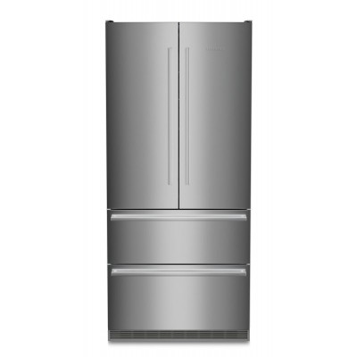 Liebherr cbnste 8872 freestanding french door fridge freezer 91 cm stainless steel