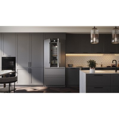 Liebherr cbnste 8872 freestanding french door fridge freezer 91 cm stainless steel