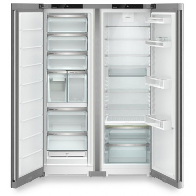 Liebherr xrfsf 5245 wolnostojąca lodówka z zamrażarką ze stali nierdzewnej o szerokości 122 cm
