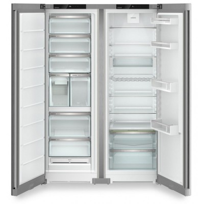 Liebherr xrfsf 5240 wolnostojąca lodówka z zamrażarką ze stali nierdzewnej o szerokości 122 cm