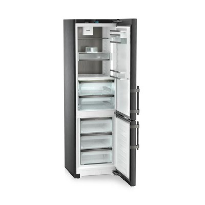 Liebherr cbnbsa 575i 60cm wolnostojąca lodówka-zamrażarka ze stali nierdzewnej w kolorze czarnym