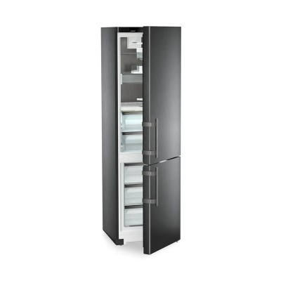 Liebherr cbnbsa 575i 60cm wolnostojąca lodówka-zamrażarka ze stali nierdzewnej w kolorze czarnym