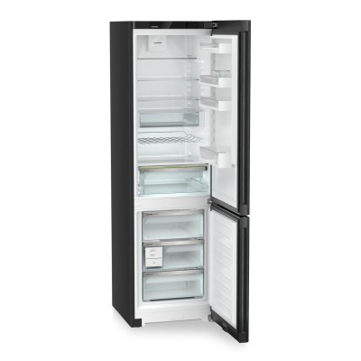 Liebherr cnbdc 573i 60cm black steel freestanding fridge freezer