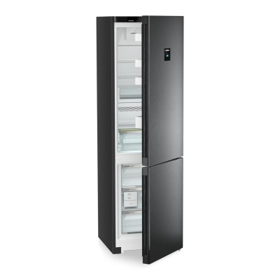 Liebherr cnbdc 573i 60cm black steel freestanding fridge freezer