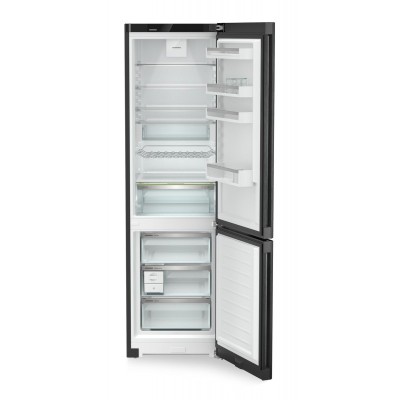 Liebherr cnbdc 573i 60cm black steel freestanding fridge freezer