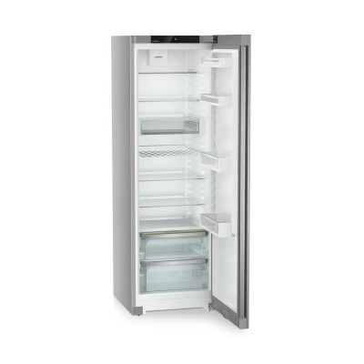 Liebherr srsfd 5220 wolnostojąca lodówka ze stali nierdzewnej o szerokości 60 cm i pojedynczych drzwiach