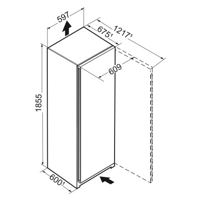Frigorífico independiente Liebherr srd 5220 de una puerta, 60 cm, blanco