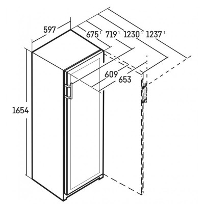 Liebherr wpbsi 5052 60cm czarna wolnostojąca piwniczka na wino