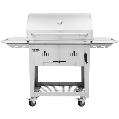 Grill węglowy Bull Bison z wózkiem ze stali nierdzewnej