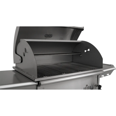 Grill węglowy Bull Bison z wózkiem ze stali nierdzewnej