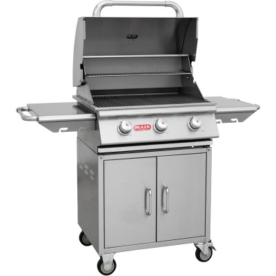 Bull Steer methane barbecue ng with stainless steel trolley