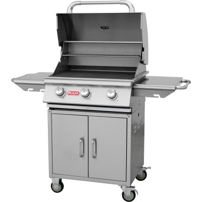 Bull Steer methane barbecue ng with stainless steel trolley