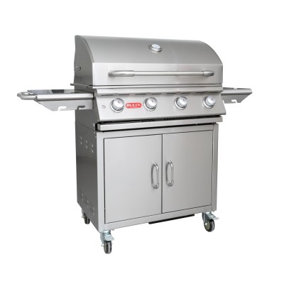 Bull lonestar barbecue methane gas ng with stainless steel trolley